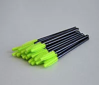 Щеточки упаковка 10 штук (Силиконовые)(Салатово-Черные)