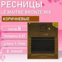Ресницы коричневые Tiramisu Le Maitre "Bronze" 6 линий MIX Ресницы коричневые Tiramisu Le Maitre "Bronze" 6 линий MIX